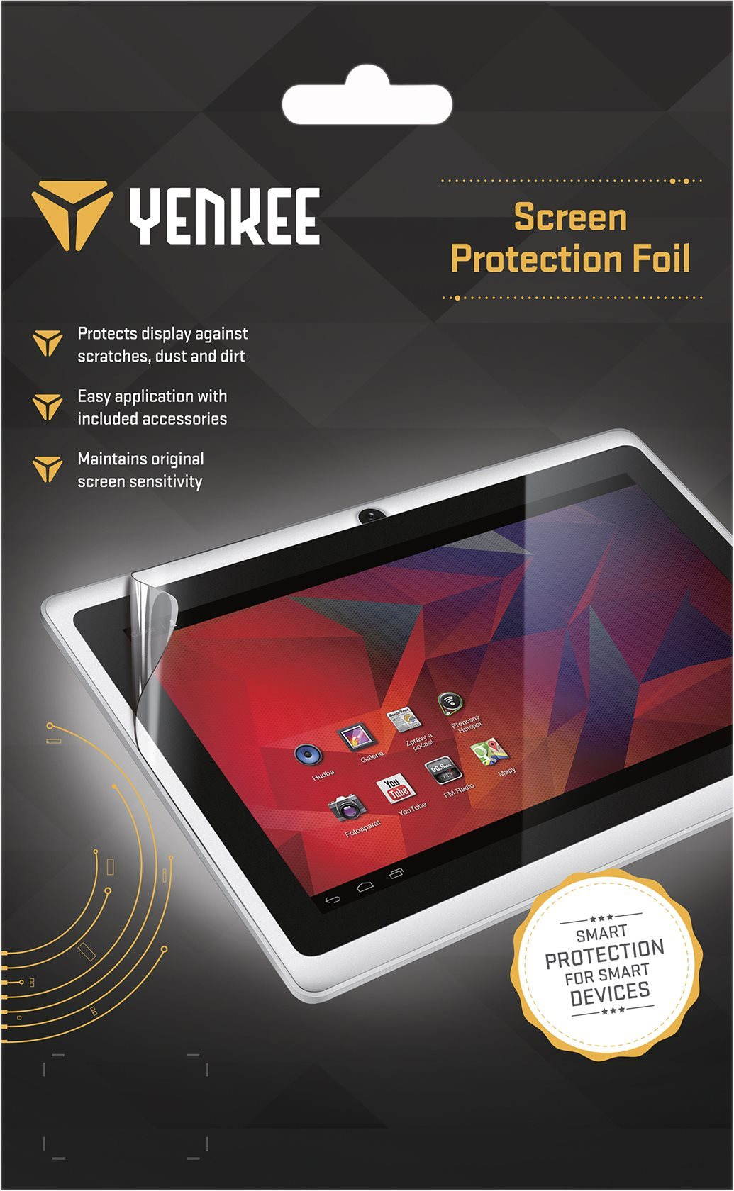 Yenkee YPF 08UNIMT 8" anti-relective Film Screen Protector