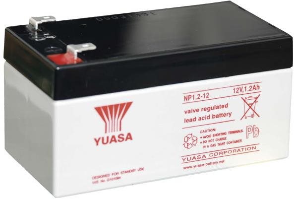 YUASA 12V 1.2Ah karbantartásmentes ólomsavas akkumulátor NP1.2-12...