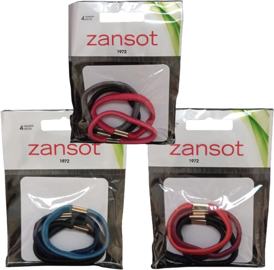 Zansot 3× elastické gumičky do vlasů 4 ks vícebarevné Gumičky do...