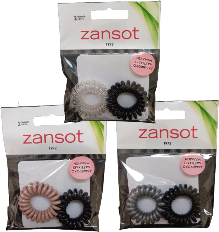 Zansot 3× spirálové elastické voděodolné gumičky do vlasů 2 ks...