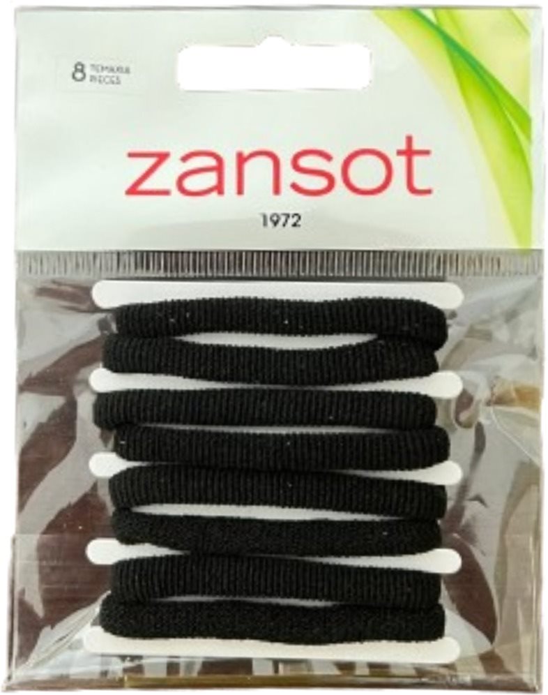 Zansot elastické gumičky do vlasov, tkanina 8 ks čierne Gumičky do...