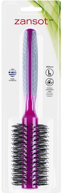 ZANSOT Okrúhla kefa na vlasy priemer 15 mm červený Kefa na vlasy