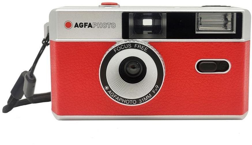 AgfaPhoto Wiederverwendbare Kamera 35mm rot Kamera mit Film