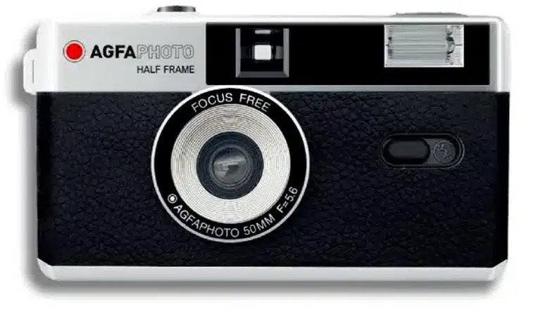 AgfaPhoto Half Frame Photo Camera 35mm black Kamera mit Film
