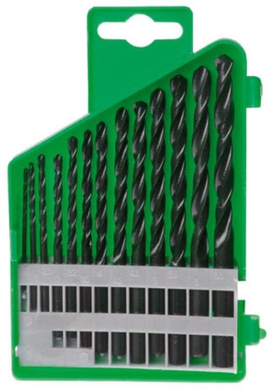 Vrták do kovu, súprava, 1,5 – 6,5 mm, 13 ks, plast Sada vrtákov do...