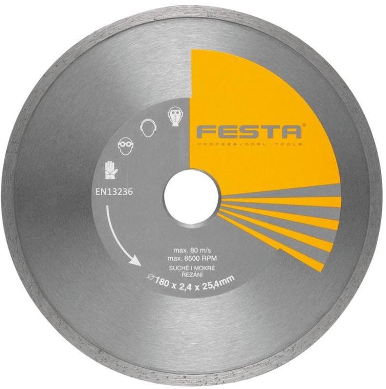 Kotúč diamantový plný, priemer 50 × 2,6 × 22,2 mm, FESTA Diamantový...