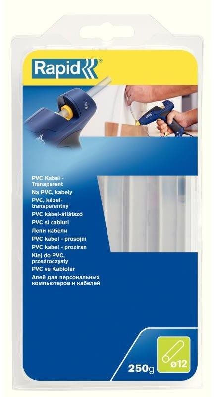 Lepidlo tavné na PVC a káble, priemer 12 mm, 250 g, transparentné,...