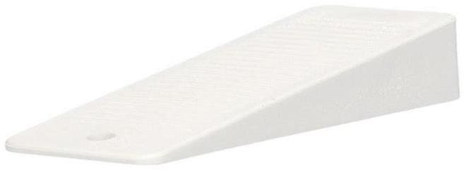 Klin dverný, 98 × 40 mm, plast, biely Zarážka na dvere