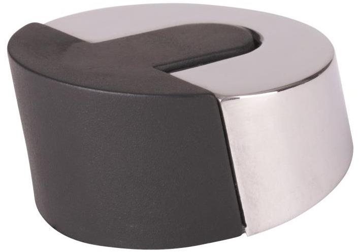 Zarážka dverná, priemer 46 × 26 mm, chróm Zarážka na dvere