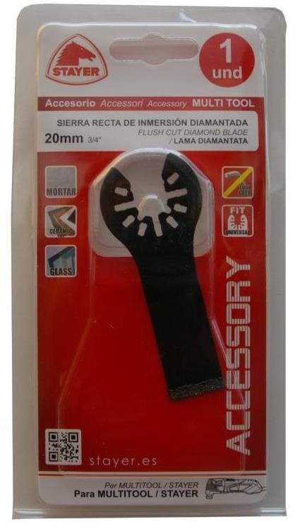 List pílový zanorovací diamantový k MULTI, 20 × 34 × 80 mm, STAYER...