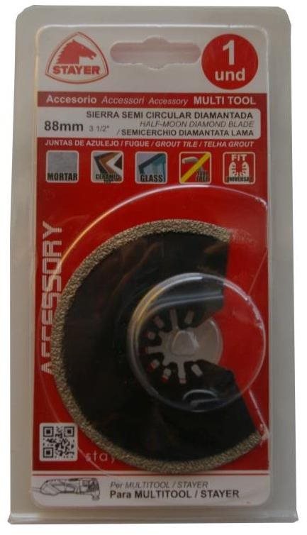 Polkotúč segmentový diamantový k MULTI, priemer 88 mm, STAYER...