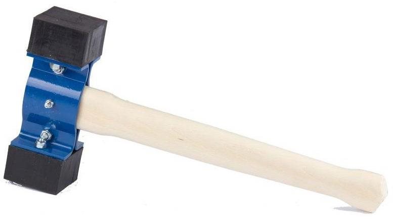 Palica na zámkovú dlažbu, 45 cm / guma 42 mm Kladivo