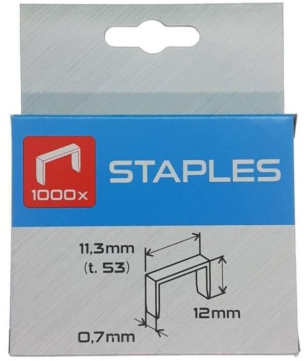 Spony box, 12 mm, 1000 ks Spony do sponkovačky