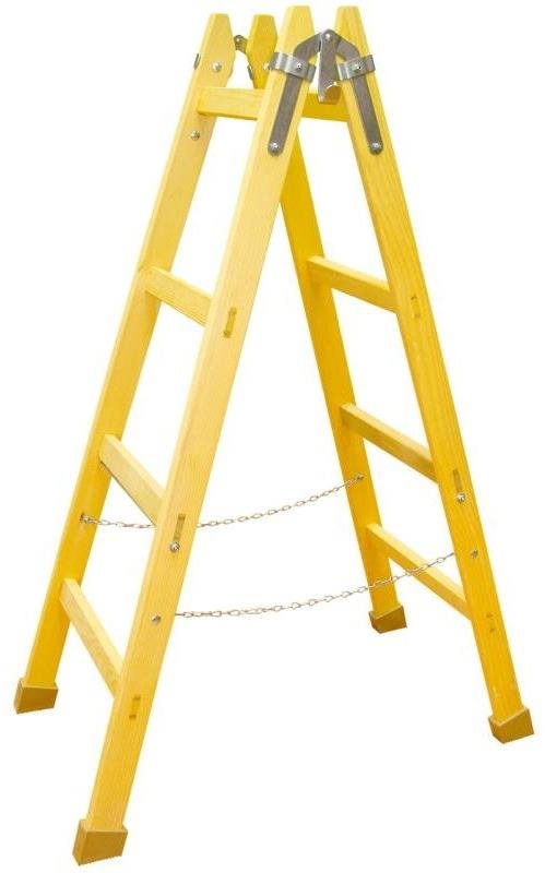 Dvojitý rebrík drevený PROFI, 8 priečok, L = 256,5 cm, ENPRO...