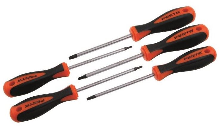 Skrutkovače TORX, SET, 5 ks Sada skrutkovačov