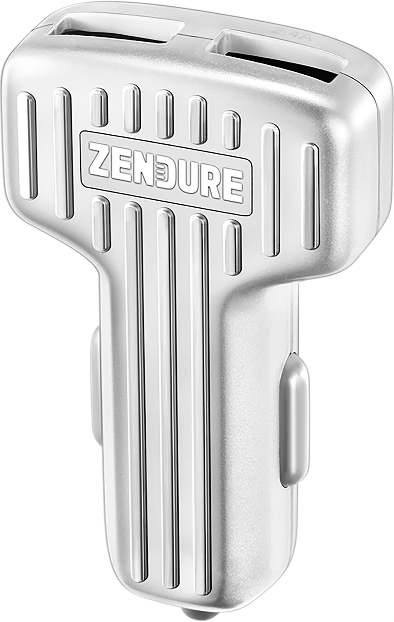 Zendure 2 PORT Car Charger with QC Silver Car Charger