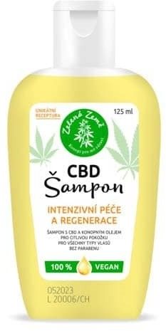 Zelená země CBD šampon 125 ml Šampon