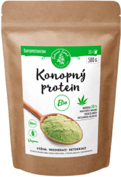 Zelená země Konopný protein BIO 500 g Protein