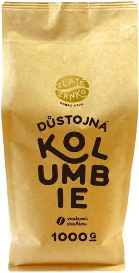 Zlaté Zrnko Kolumbia, 1000 g Káva