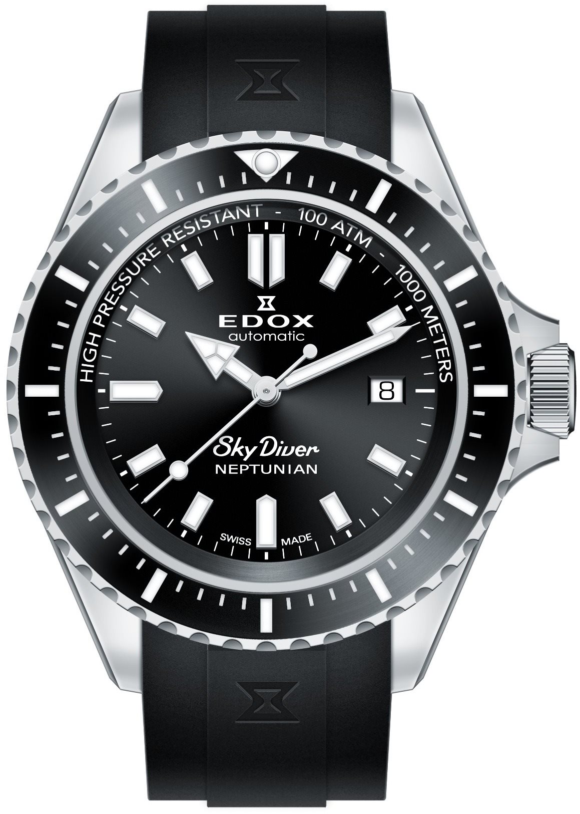 Edox 80120-3NCA-NIN Skydiver Neptunian automatic Pánske hodinky