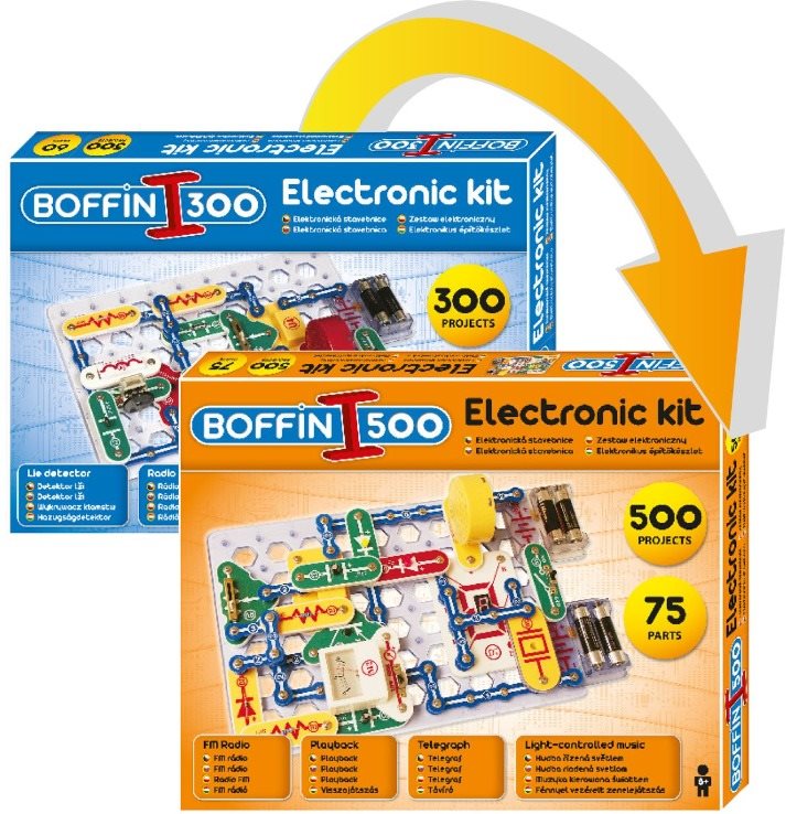 Boffin 300 - rozšíření na boffin 500 Stavebnice