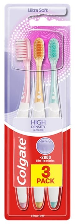 COLGATE High Density 3 ks Zubní kartáček