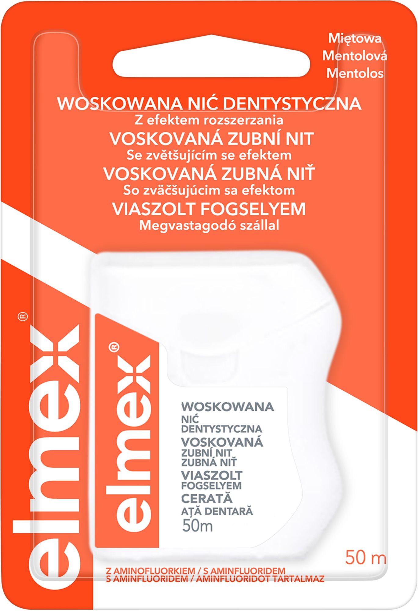 ELMEX - Zubná niť mentol, 50 m Zubná niť