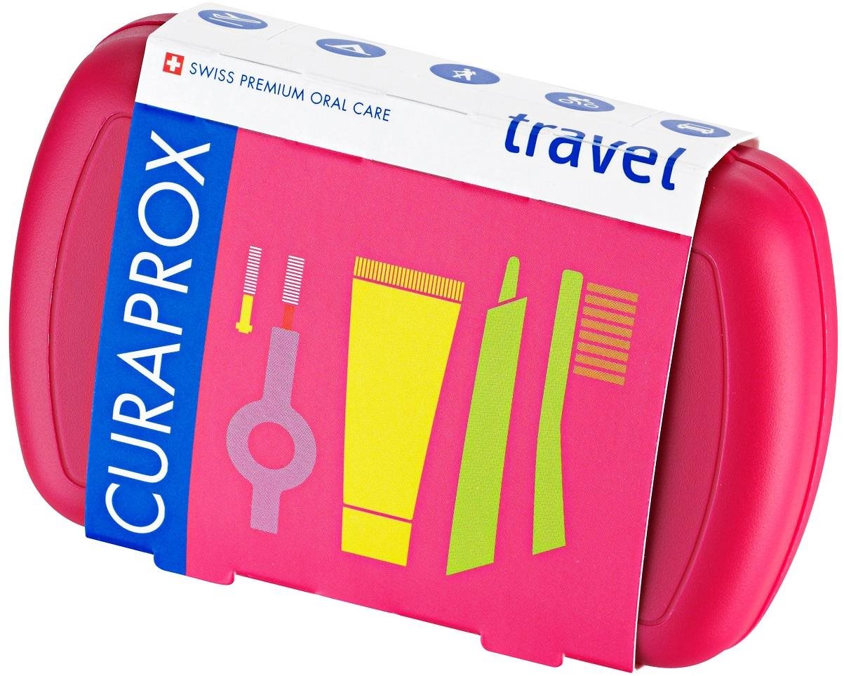 CURAPROX Travel set, červený Sada ústnej hygieny