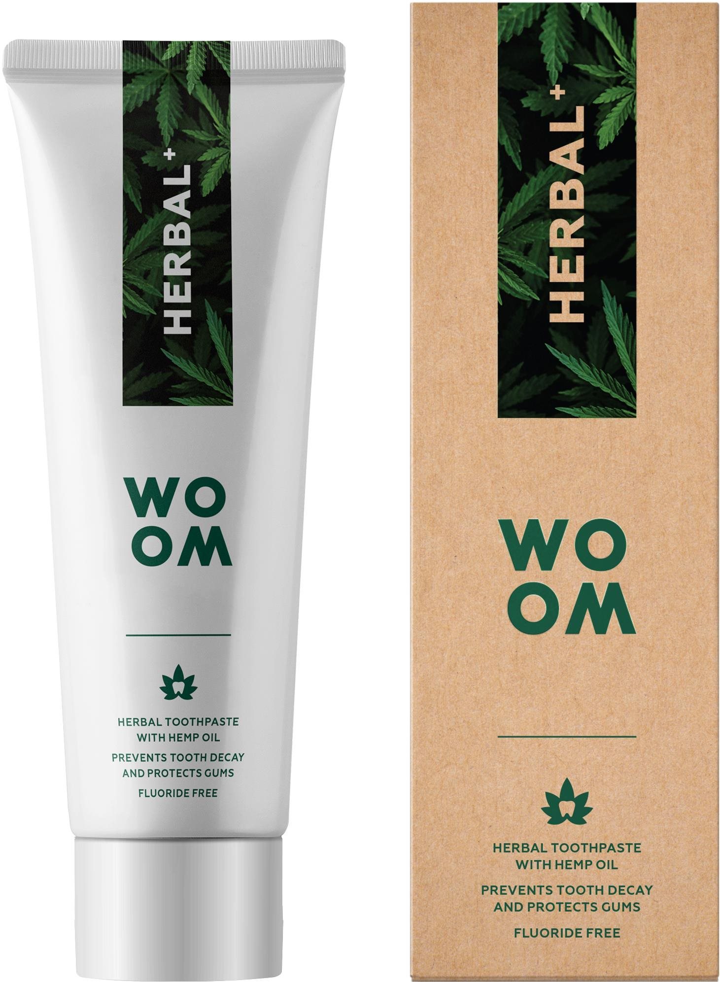 WOOM Herbal+ 75 ml Zubná pasta