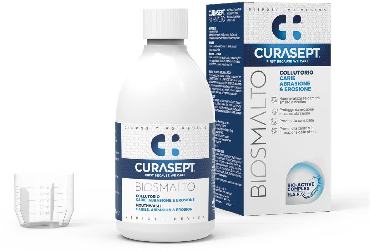 CURASEPT Biosmalto Caries Abraze&Eroze 300 ml Ústna voda