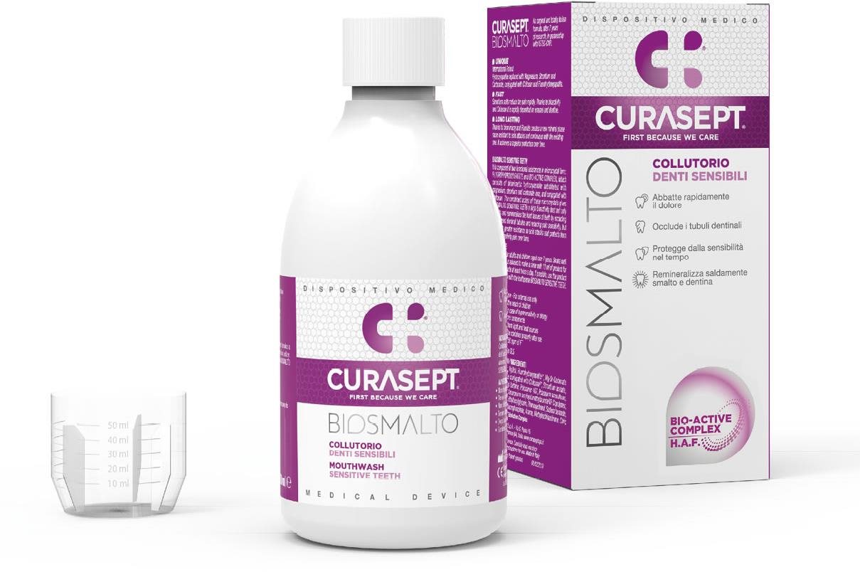 CURASEPT Biosmalto Sensitive Teeth 300 ml Ústna voda