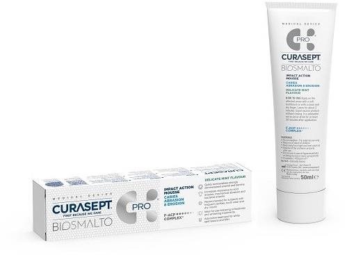 CURASEPT Biosmalto Mousse Caries Abraze & Eroze pena Jemná mäta 50...