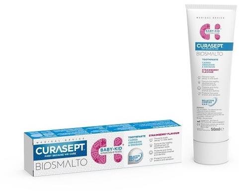 CURASEPT Biosmalto Baby-Kid detská do 6 rokov Jahoda 50 ml Zubná...