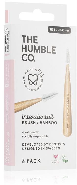 THE HUMBLE CO. Bamboo Brush 0,4 mm 6 ks Medzizubná kefka