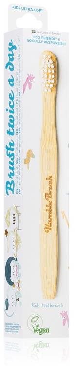 THE HUMBLE CO. Bamboo Brush Ultra-Soft, biela Zubná kefka