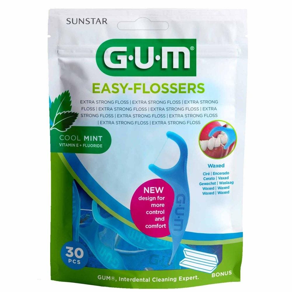 GUM Easy Flosser Cool Mint 30 ks Zubná niť