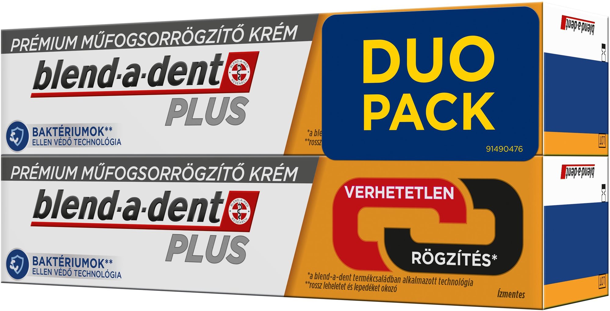 Blend-a-dent Plus Dual Power fixační krém na zubní náhradu 2× 40 g...