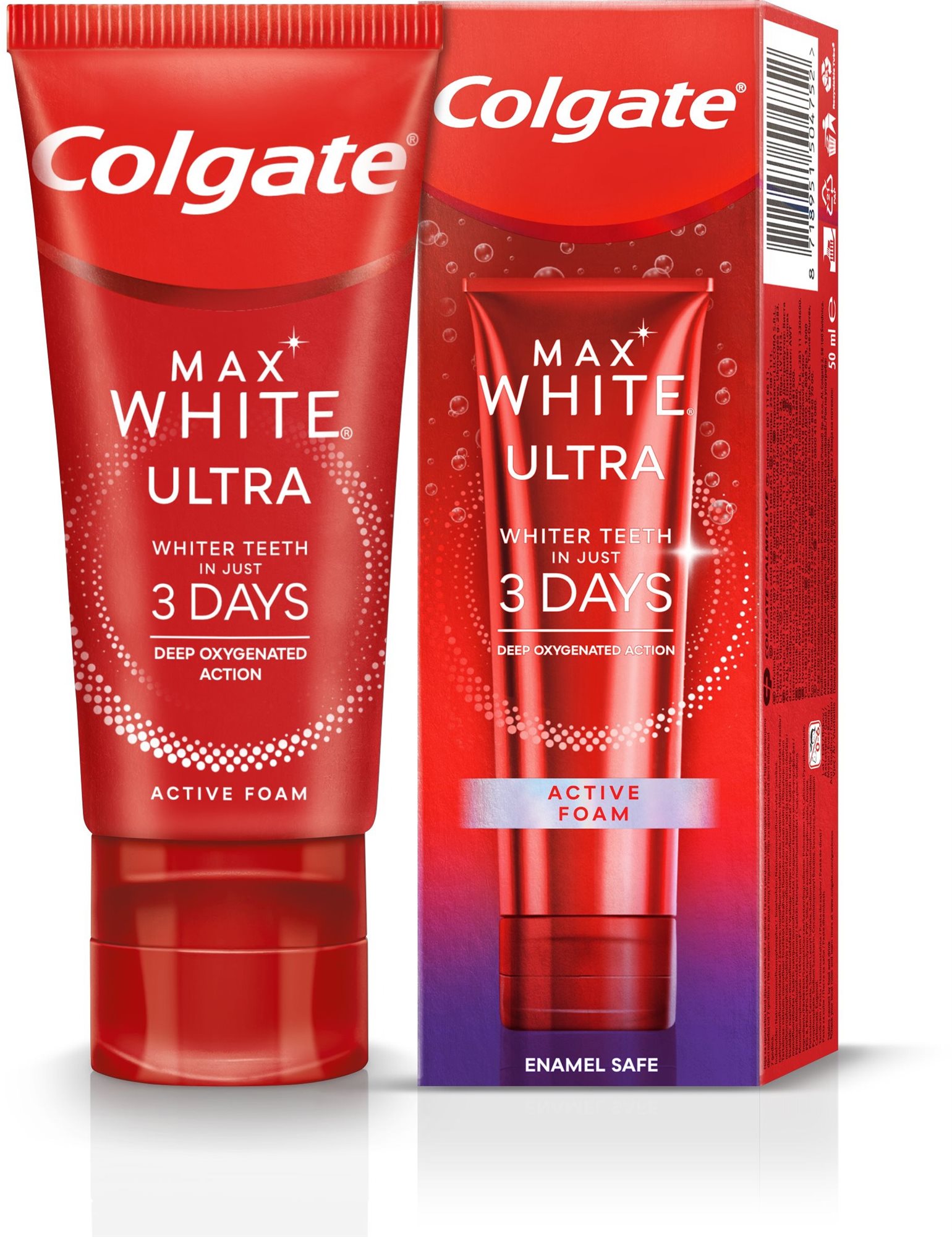 COLGATE Max White Ultra Active Foam 50ml Fogkrém