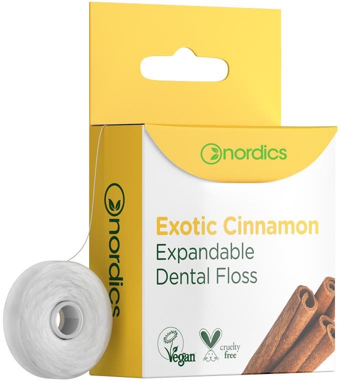 NORDICS expandujúca dentálna niť so škoricou Zubná niť