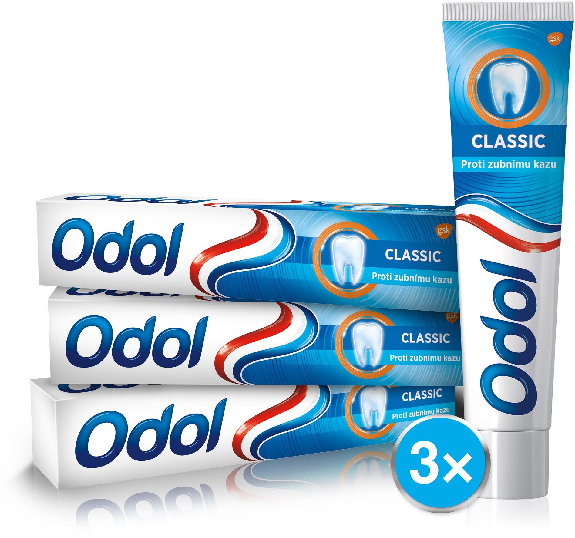 ODOL Classic 3× 75 ml Fogkrém
