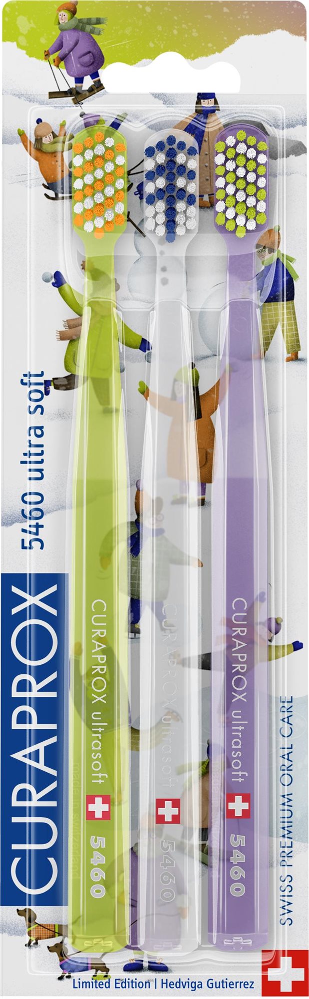 CURAPROX CS 5460 Ultra Soft zimná edícia 3 ks Zubná kefka