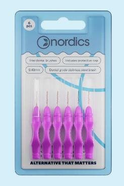 NORDICS, kerek, 0,40 mm, 6 db Fogköztisztító kefe