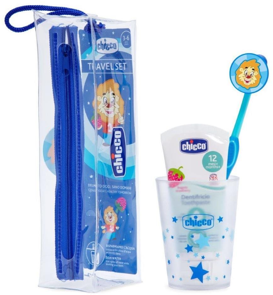 CHICCO, gyermek, utazáshoz, 12m+ Szájápolási készlet