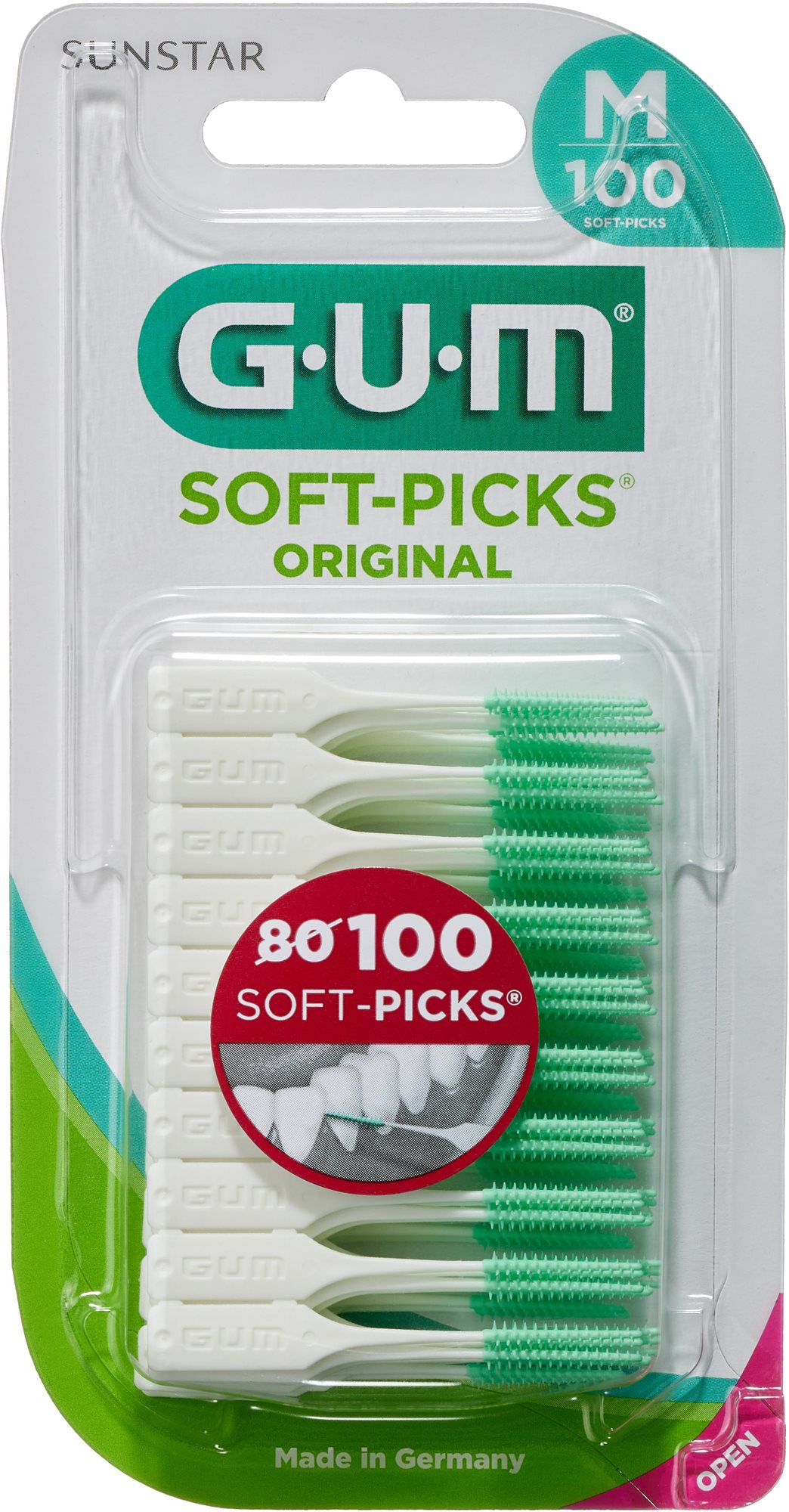 GUM Soft-Picks Medium s fluoridmi, ISO 1, 100 ks Medzizubná kefka