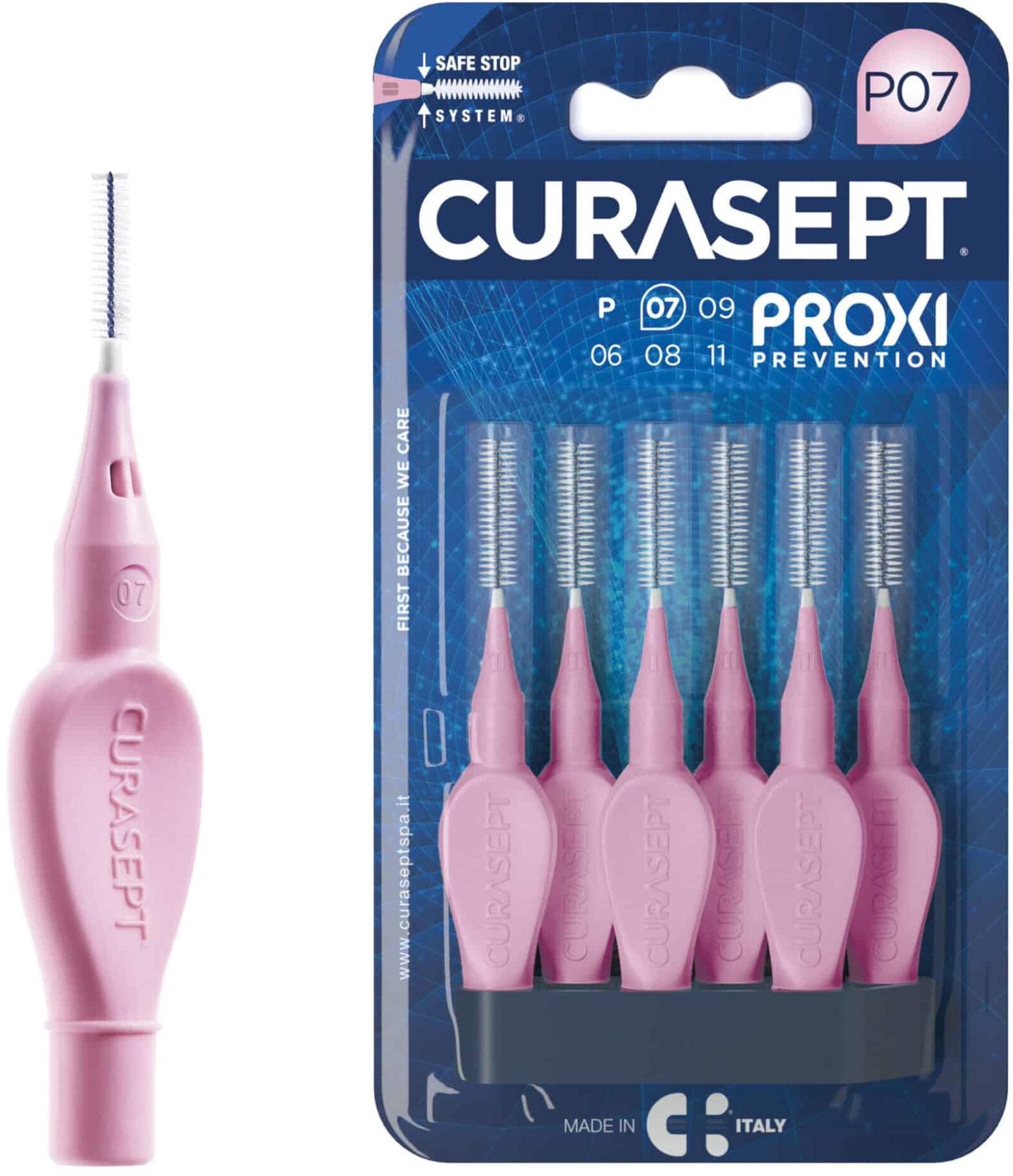 CURASEPT P07 Proxi 0,7 mm, 6 ks Medzizubná kefka