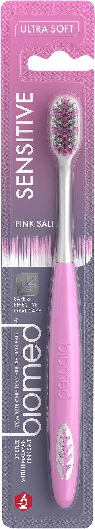 BIOMED Pink Salt Ultra Soft s kryštálmi himalájskej soli Zubná kefka