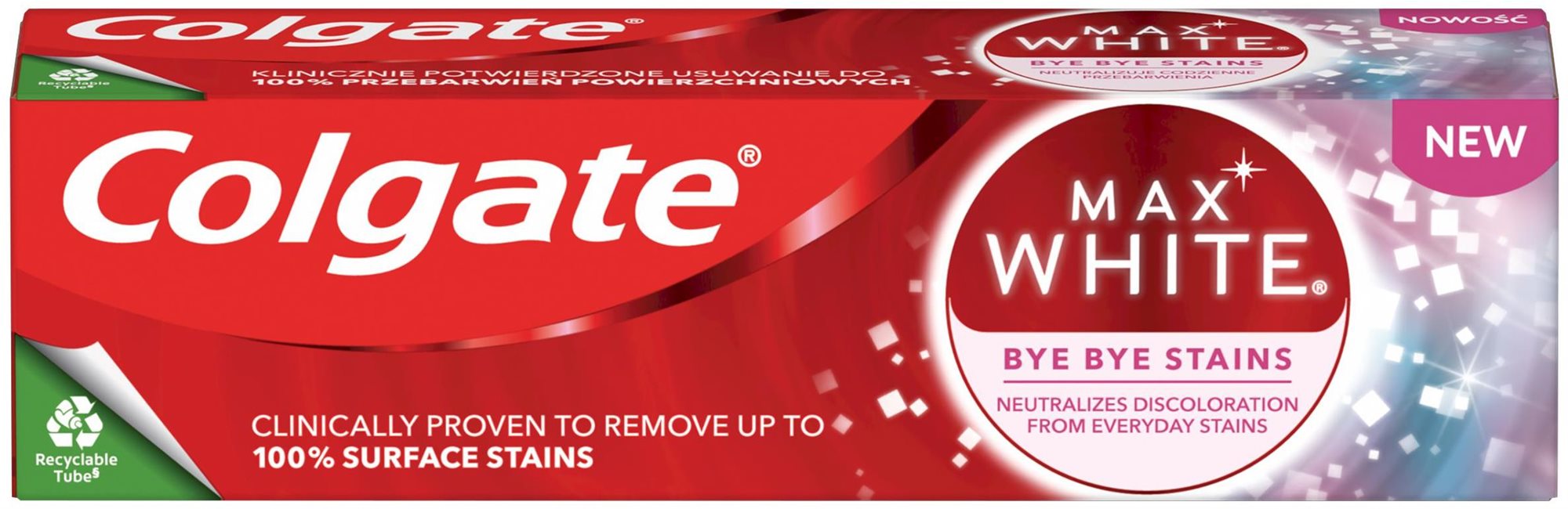 COLGATE Max White Bye Bye Stains 75 ml Zubní pasta
