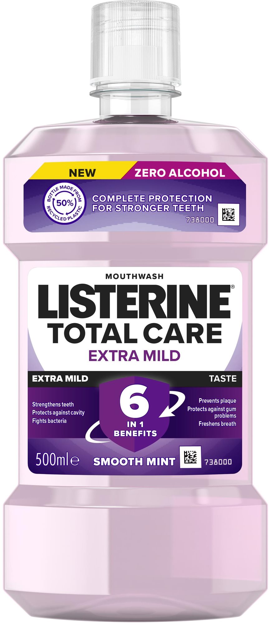 LISTERINE Total Care Extra Mild 500ml Szájvíz