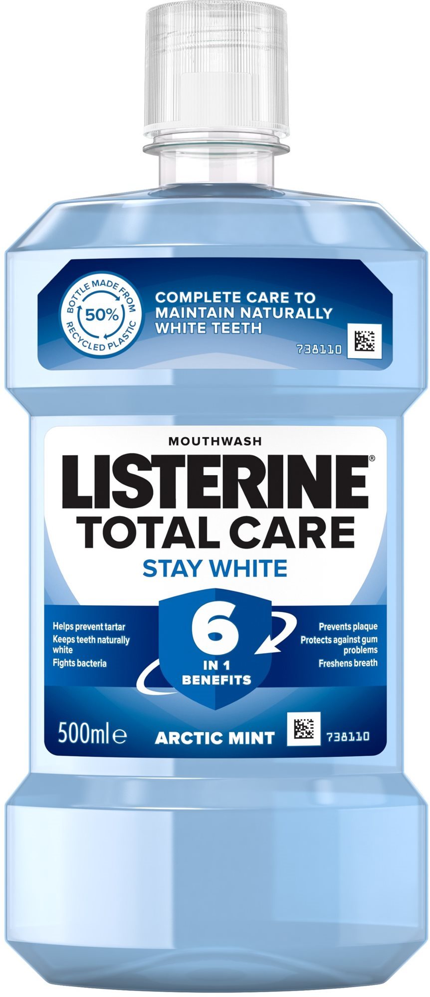 LISTERINE Total Care Stay White 500 ml Ústna voda