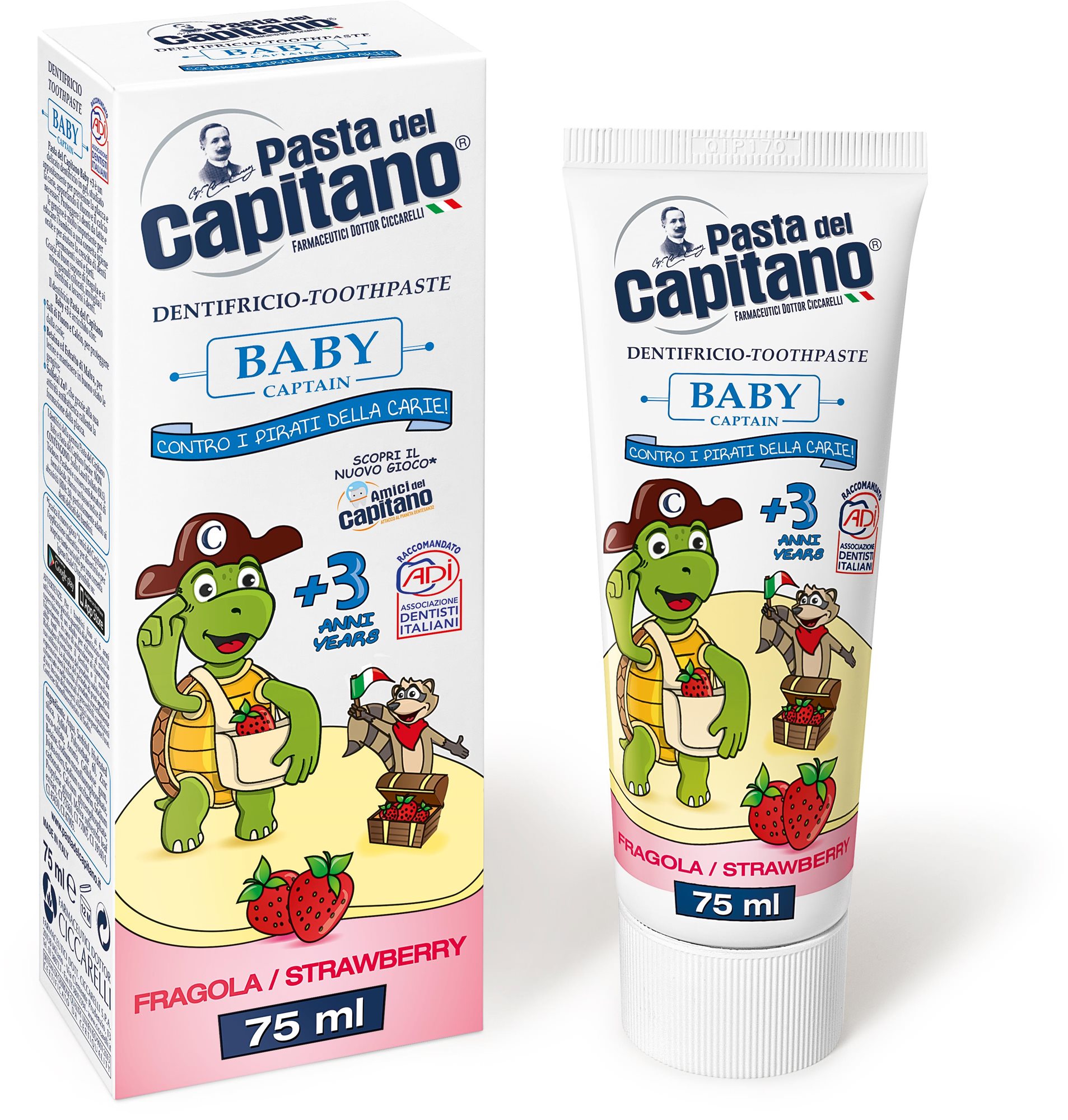 PASTA DEL CAPITANO Baby Strawberry 75 ml Fogkrém